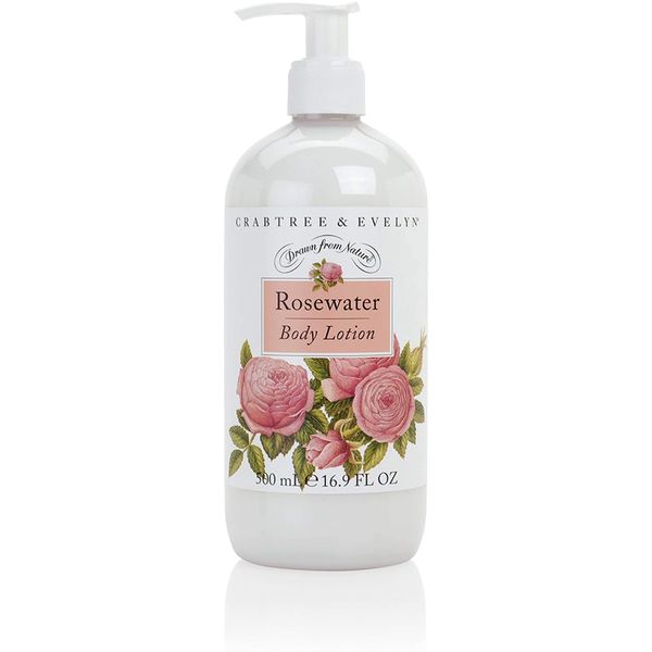 Crabtree & Evelyn Body Lotion, Rosewater, 16.9 Fl Oz