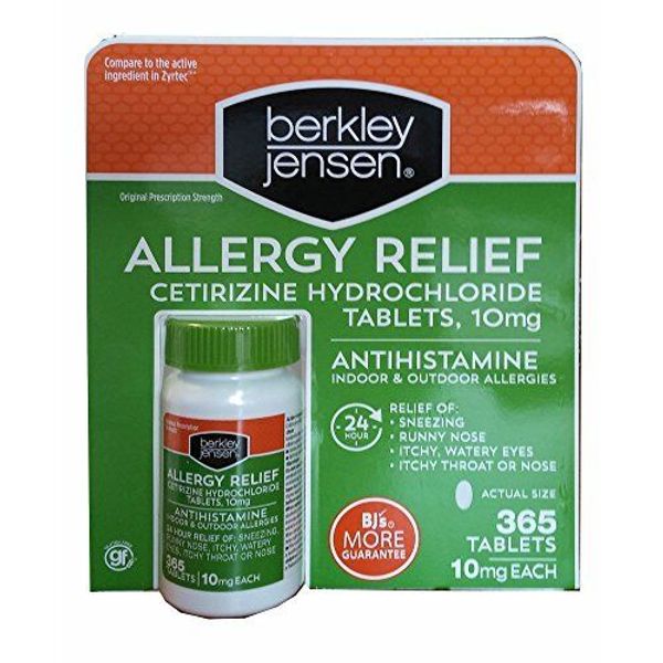 Berkley Jensen Allergy Relief, 365 ct.