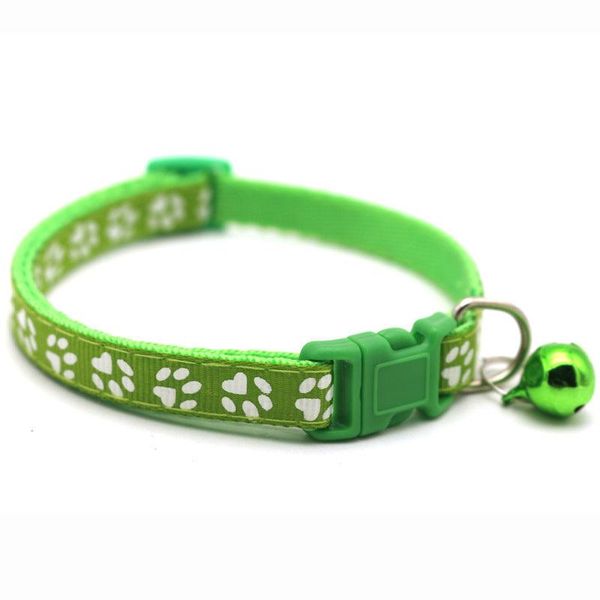 Pet Bell Collar Set: Stylish And Safe Accessories For Cats And Dogs - Green