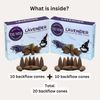 Lavender Backflow Incense - 20 Cones, Dual Pack, Waterfall Effect