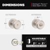 Maven Satin Nickel Bed/Bath round Door Knob