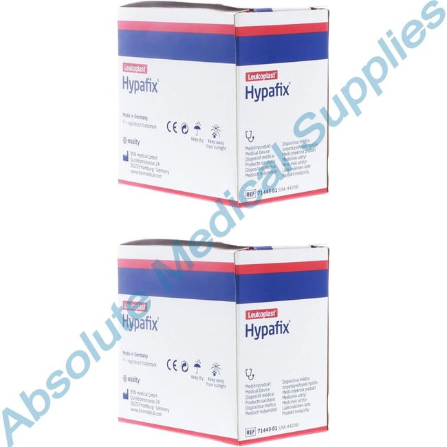 *2-Packs* BSN Leukoplast Hypafix Adhesive Non-Woven Fabric 2" x 11 Yards 4209