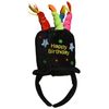 Plush Happy Birthday Headband Party Accessory (1 count) (1/Pkg)