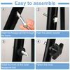 PEUTIER 2 Sets Rollator Walker Replacement Knobs, Rollator Walker Replacement Knobs Comfortable Replacement Knobs Drive Rollator Knob Universal Rollator Parts Knobs for Rollator (Black)