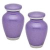 Pair of Keepsake Urns - Violet Blush | Solid Color Keepsake Urns