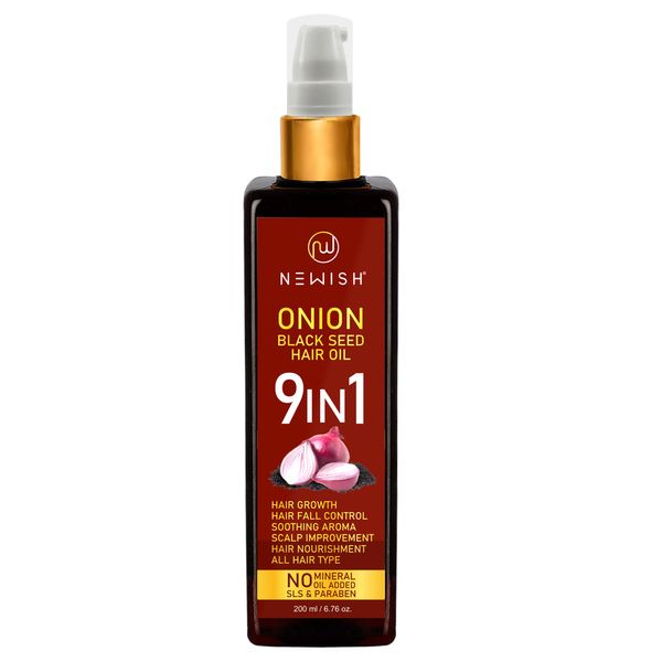 Newish Red Onion Oil for Hair Regrowth Men and Women, 200ml