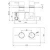 Chrome Round Concealed Thermostatic Shower Valve-1 Way