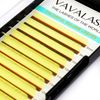 VAVALASH Colored Individual Lash Extensions 0.07mm C Curl Yellow 13-20mm