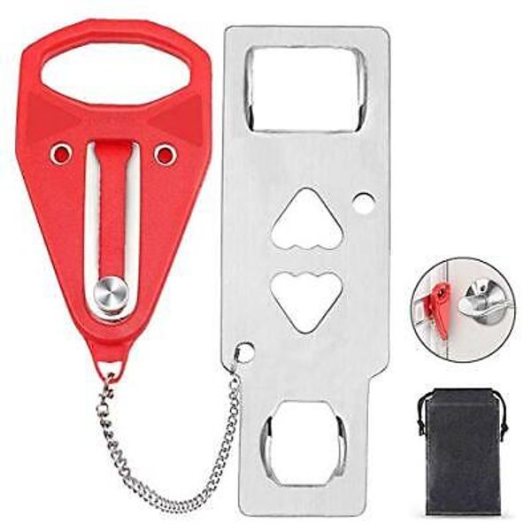 Portable Door Lock for Travel Door Lock Self-Defense Security Device for Home