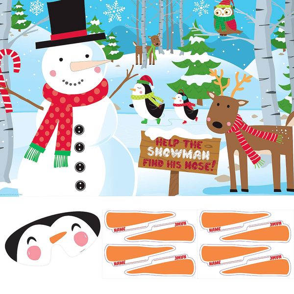 Amscan 270137 Snowman Pin The Nose