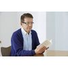 Portable and Convenient Eyeglass Magnifier (Black)