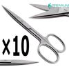 10× Iris Scissors Straight 3.5" Surgical Dental Veterinary Tools UPGRADED 