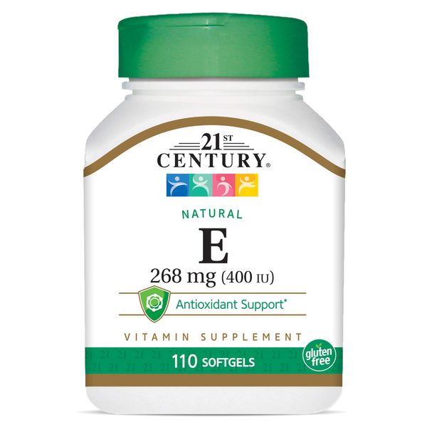 21st Century E 400 I.U. Natural (D-Alpha) Softgels, 110-Count