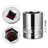 sourcingmap 3/8-Inch Drive 17mm 6-Point Shallow Socket, Metric, Cr-V