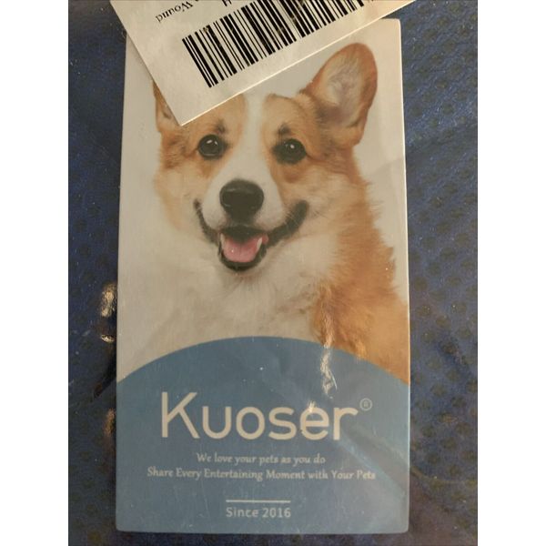 Kuoser Soft Dog Cone Collar S Size Blue after surgery, Adjustable buckle straps