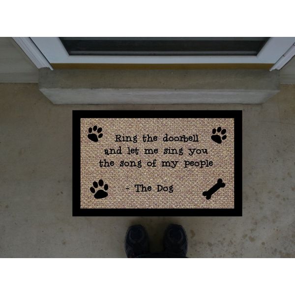 Let Me sing You The Song Of Our People Doormat, Funny Doormat, Pets Mat, RV Mat.