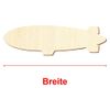 Wooden Zeppelin Decorative Crafts 3-50 cm, Size: 11 cm, Pack of 1
