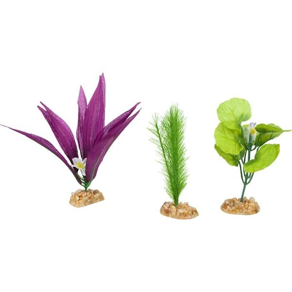 imagitarium Foreground Multi-Pack Silk Aquarium Plants, Medium