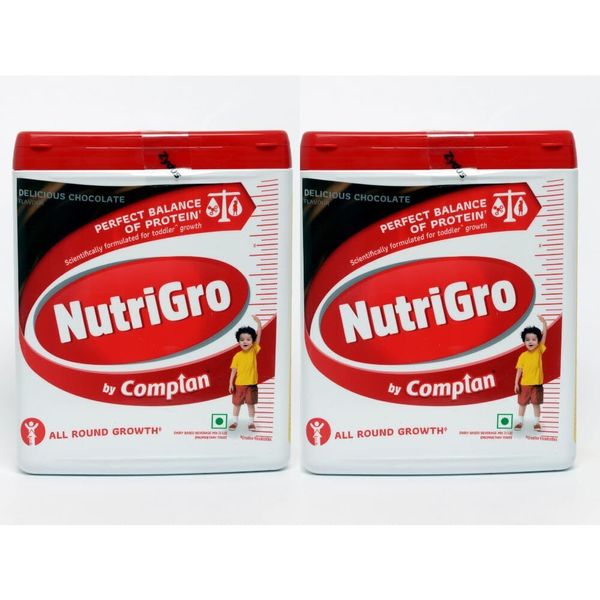 NutriGro By Complan Chocolate 400 gm (Pack of 2)