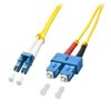 LINDY 47476 LWL-Duplexkabel LC/SC OS2 20m