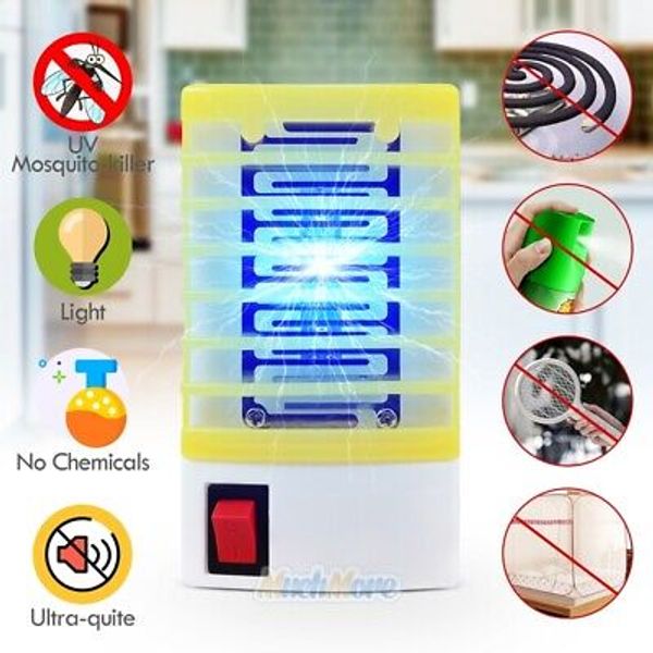 Indoor Plug in Mosquito Killer Trap Zapper Gnat Fly Trap Bug Killer Light 110V