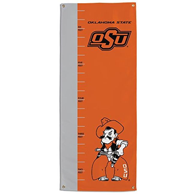 BSI PRODUCTS, INC. NCAA Oklahoma State Cowboys Growth Chart Banner, Orange