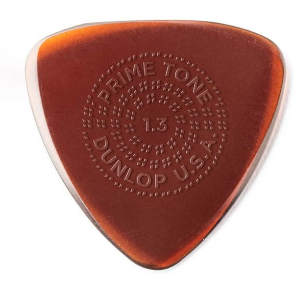 Dunlop Primetone Small Triangle 1.3mm Sculpted Plectra (Grip) - 3 Pack