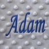 Alwaystrusted Personalised Grey Bubble Blanket Blue Name