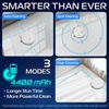 Smart Robot Vacuum and Mop Combo-  Soft and Hard Floors - White