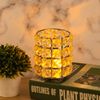 Feyarl メイクブラシケース ブラシスタンド クリスタルブラシホルダー 化粧ブラシホルダー 円筒型 ペン立て シルバー 2個セット