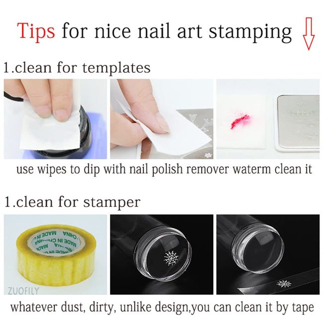 DIY Clear Jelly Silicone Nail Art Stamping Plate Stamper Scraper