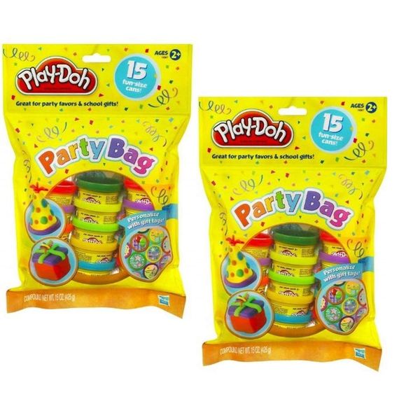 Play-Doh Party Bag Dough, 15 Count (Assorted Colors) - 2 Pack