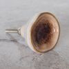 Ceramic Crackled Concave Gold Crater Cupboard Door Knobs (Pinky Brown & Gold)