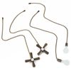 Ohlove 4 Pcs Ceiling Fan Pull Chain Extension Set, 12 Inch Bronze Decorative Light and Fan Pulls