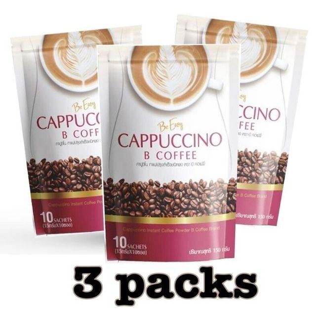 3 x Be Easy B Coffee Cappuccino Instant Weight Management Detox Diet Slimming