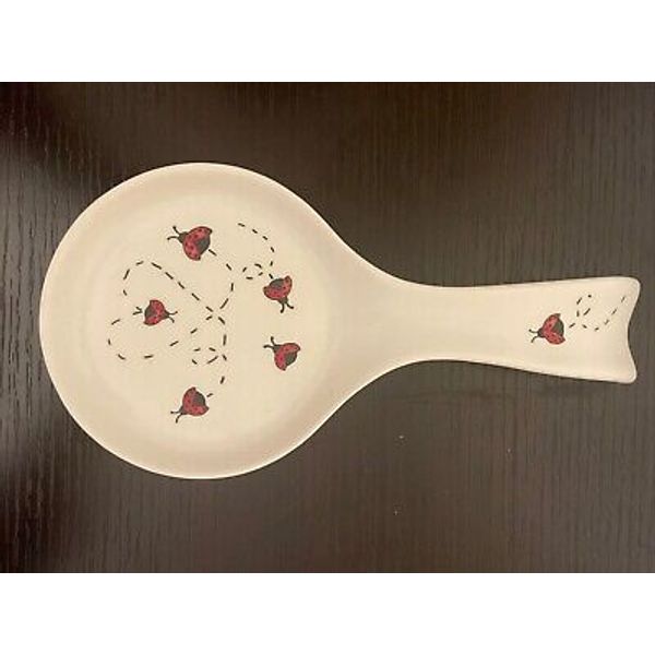 New Prima Design Lady Bug 🐞 Ceramic Spoon Rest