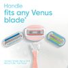 Gillette Venus Womens Razor Blade Refills, Venus ComfortGlide White Tea 4 Count and Venus ComfortGlide plus Olay 2 Count, 6 Total Refills