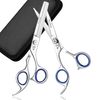 Wishbeauty 6.5" Professional Hairdressing Scissors Barber Shears Silver Set of 2 Left Handed