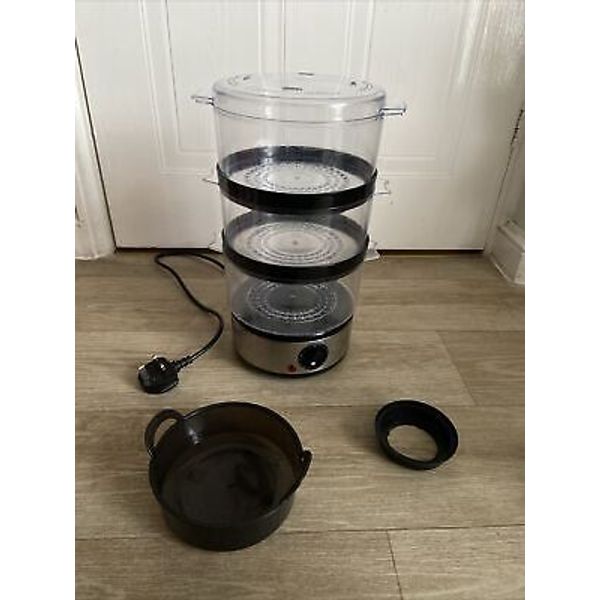 Electric 3 Tier Vegetable Food Steamer with Rice Bowl