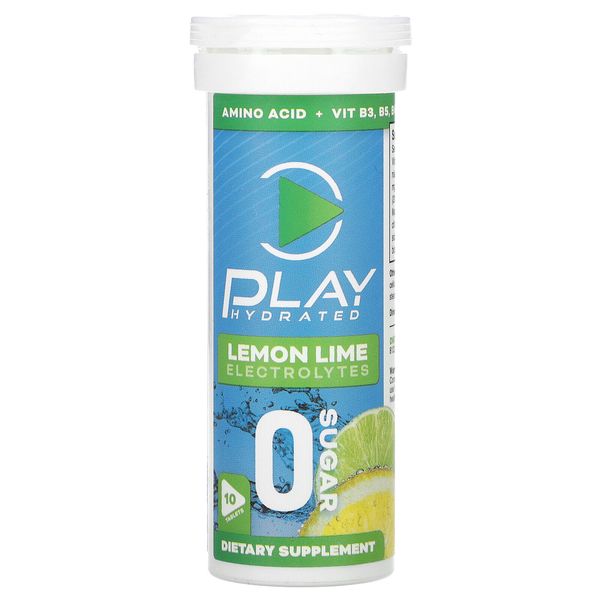 Electrolytes, Lemon Lime, 10 Tablets