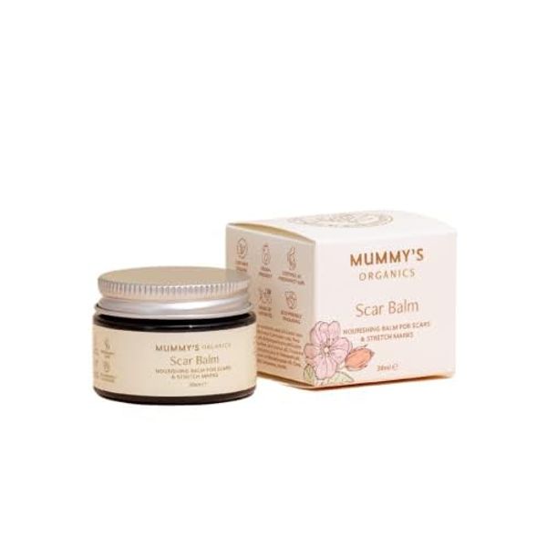 Mummy's organics Scar Recovery Balm, C Section & Surgery Scar Care, 100% Natural and Safe Organic Ingredients, Improve the appearance of Scars & Stretch Marks, New Mum Maternity Essentials