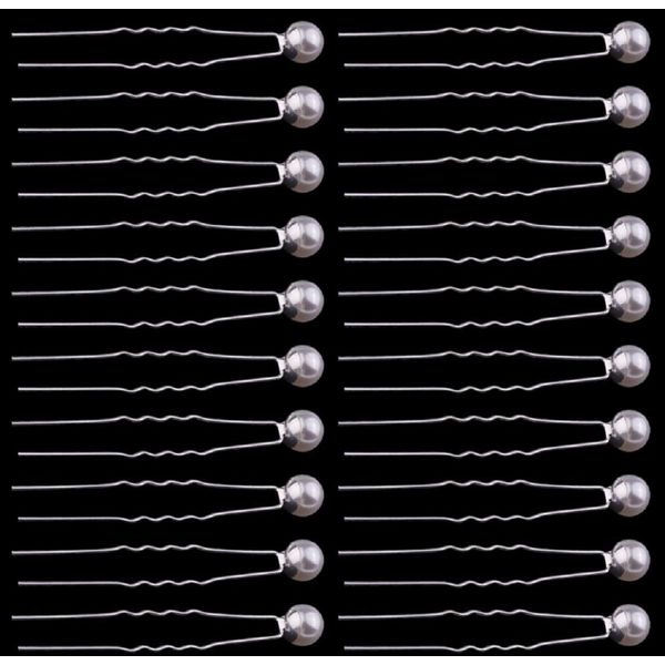 Pearl Hair Pins 20 Pcs