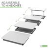 Small Standing Desk Converter for Laptops Desktop adjustable height stand riser