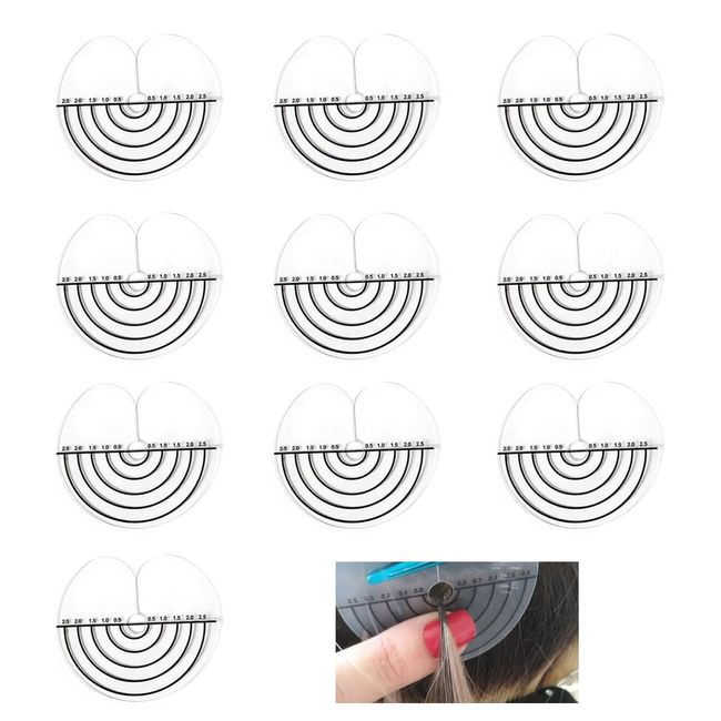 KGDUYC Haarverlängerung Schablone,Abteilen Haarverlängerung - 10Pcs Haarverlängerung Schutz Schablone,Haarverlängerung Schutzschablone,für Haarverlängerung Bondings Extension,zum Anbringen von Keratin