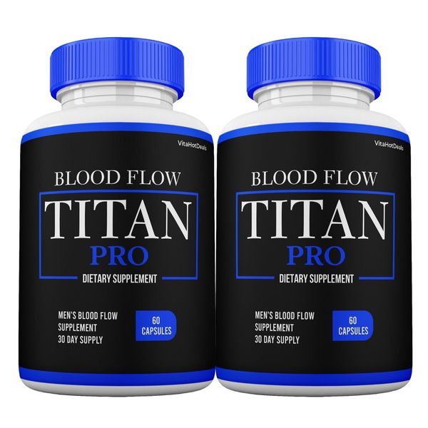 Titan Pro Supplement, Max Strength Formula For Men, TitanPro Pills (2 Pack)