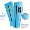 Featherweight Compression Leg Sleeves –Relieve Shin Splints (LG, Turquoise)