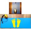 Complete Premium Safe Earth Mat, Floor Grounding Mat + FREE EARTH PLUG. (Blue)