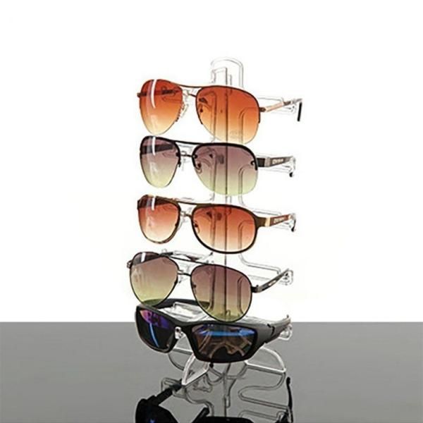 5-tier transparent sunglasses display stand glasses holder