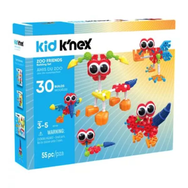 Kid K'NEX Zoo Friends 20 Model Building Set
