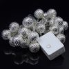 Moroccan String Lights Plug in 20 Silver LED Decorative Lights with 8 Modes